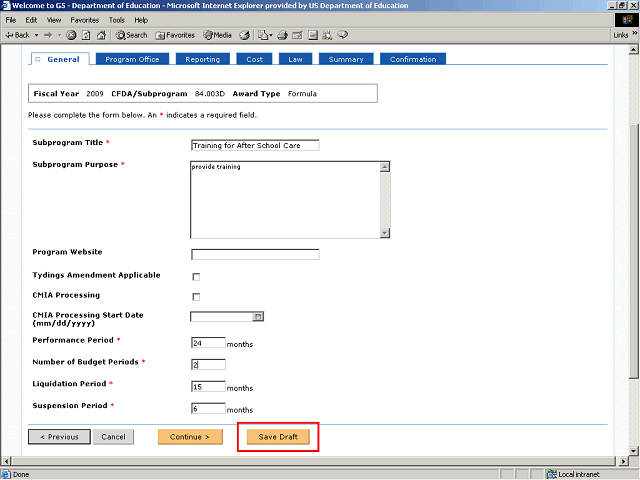 Screen image of this step