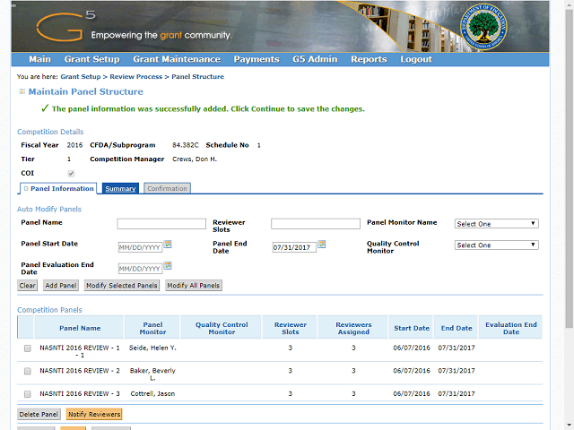 Screen image of this step
