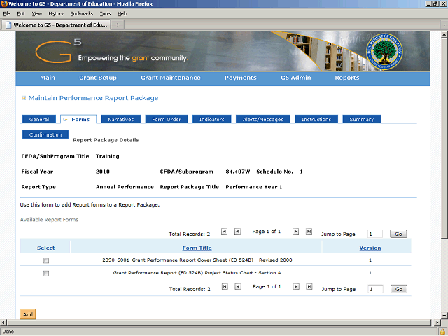 Screen image of this step