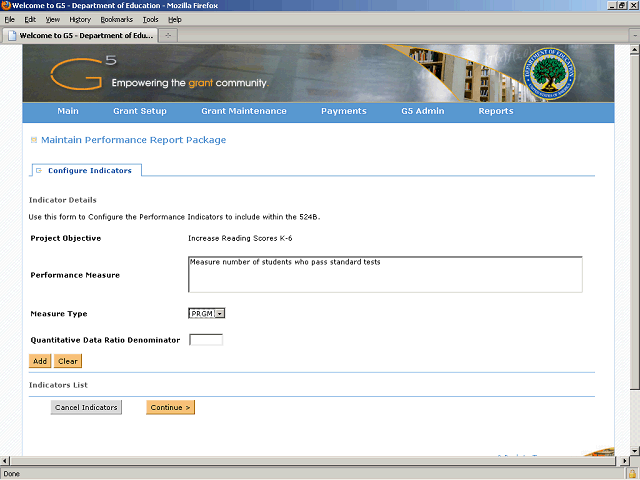 Screen image of this step