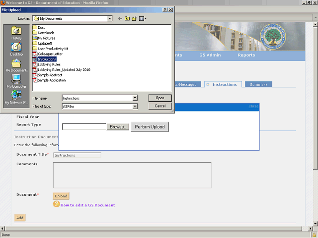 Screen image of this step