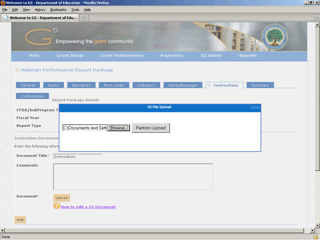 Screen image of this step