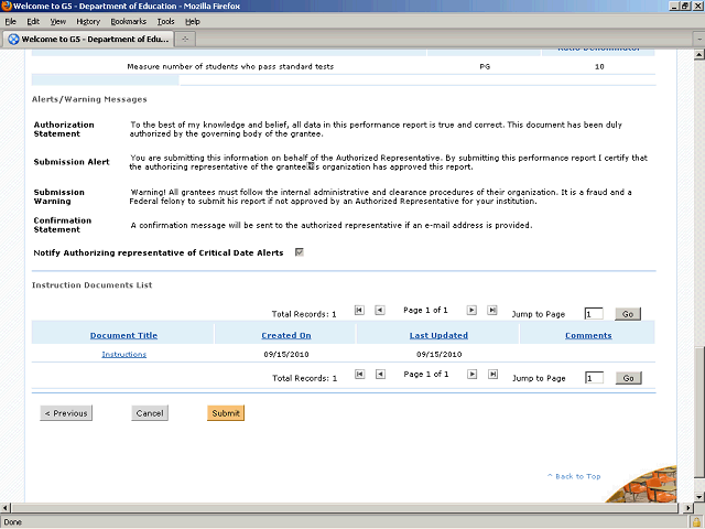 Screen image of this step