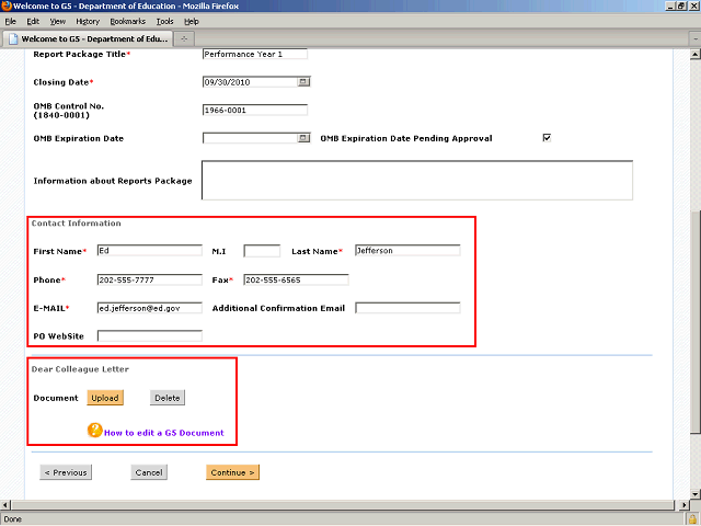 Screen image of this step