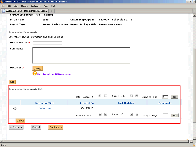 Screen image of this step
