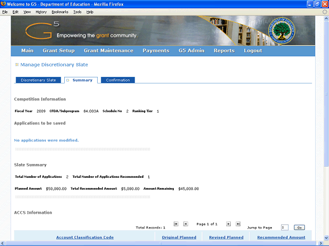 Screen image of this step