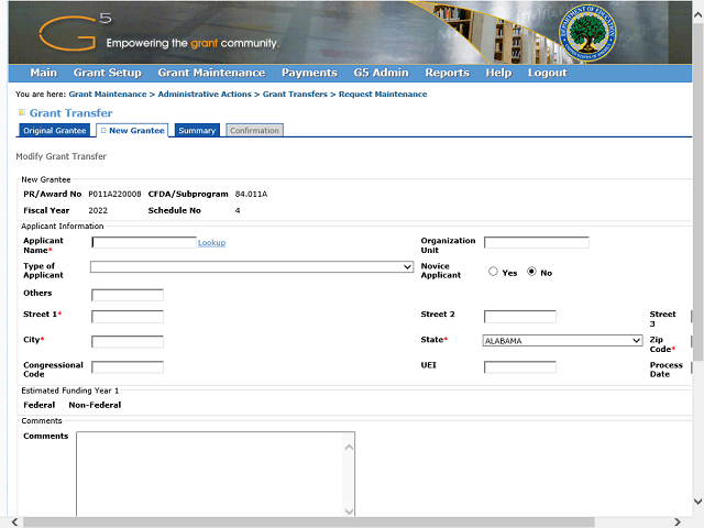 Screen image of this step