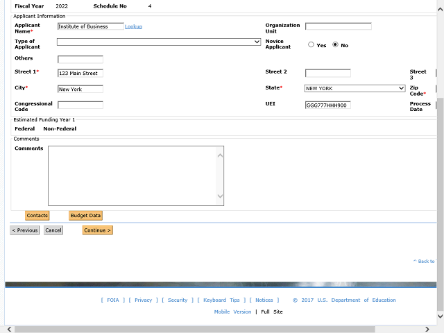 Screen image of this step