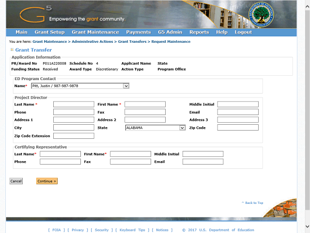 Screen image of this step