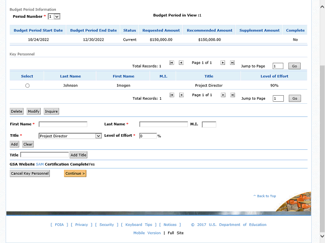 Screen image of this step