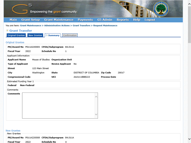 Screen image of this step