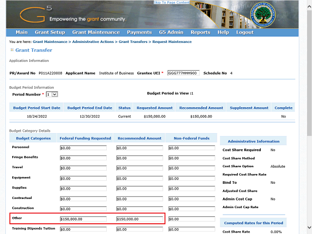 Screen image of this step