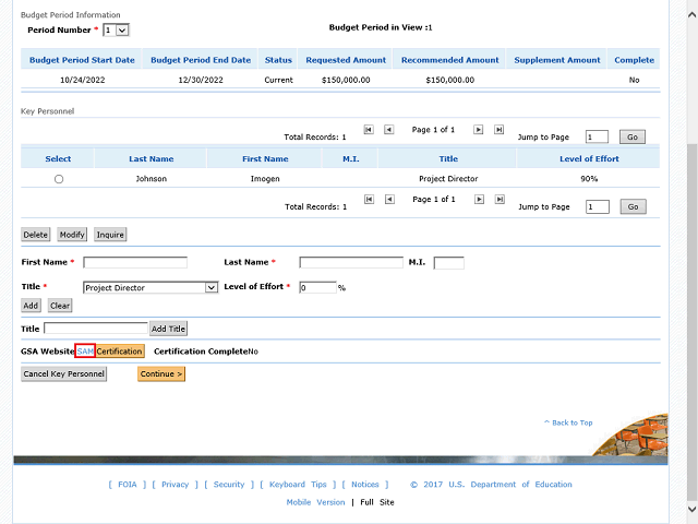 Screen image of this step