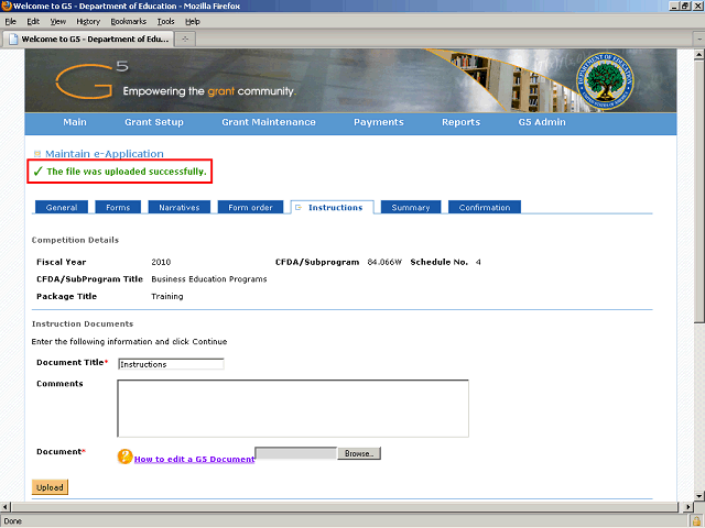 Screen image of this step