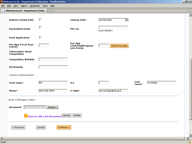 Screen image of this step