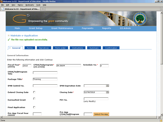 Screen image of this step