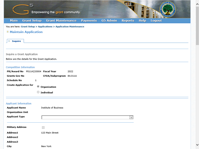 Screen image of this step