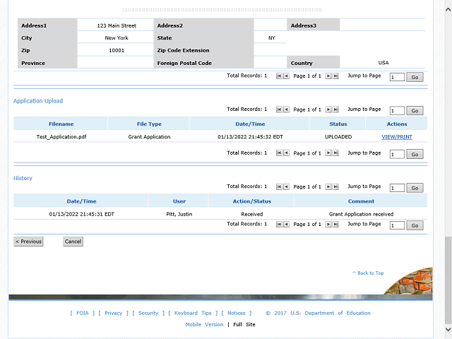 Screen image of this step