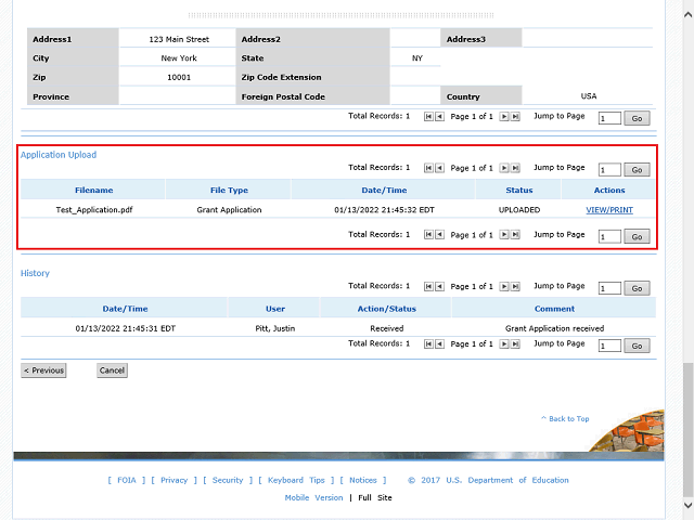 Screen image of this step