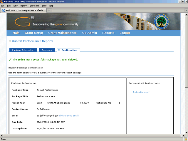 Screen image of this step