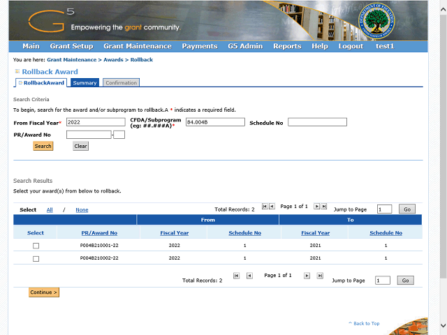 Screen image of this step