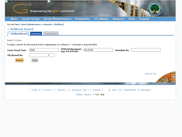 Screen image of this step