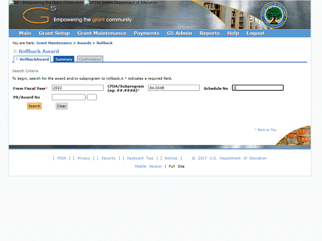 Screen image of this step