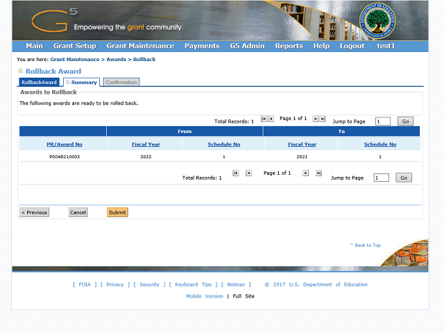 Screen image of this step