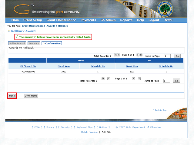 Screen image of this step