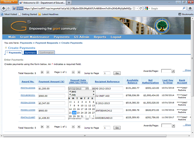 Screen image of this step