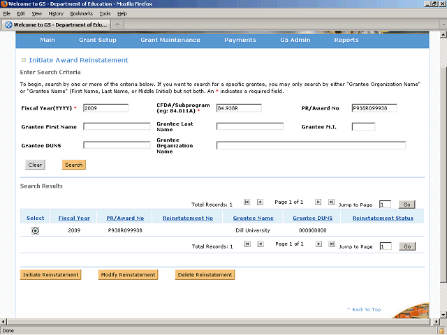 Screen image of this step