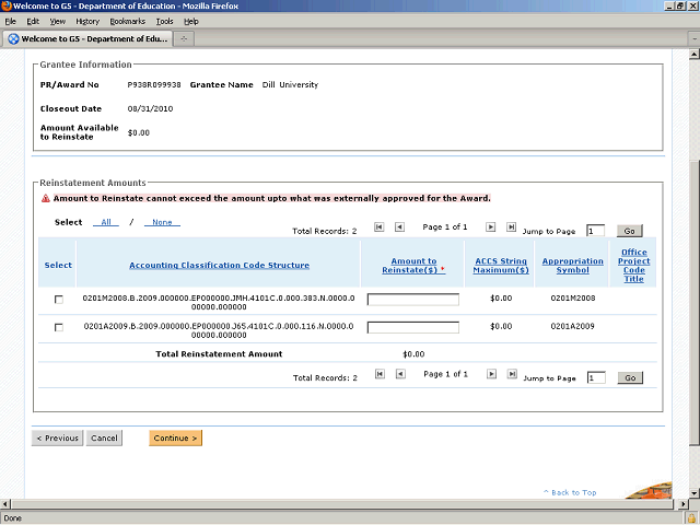 Screen image of this step