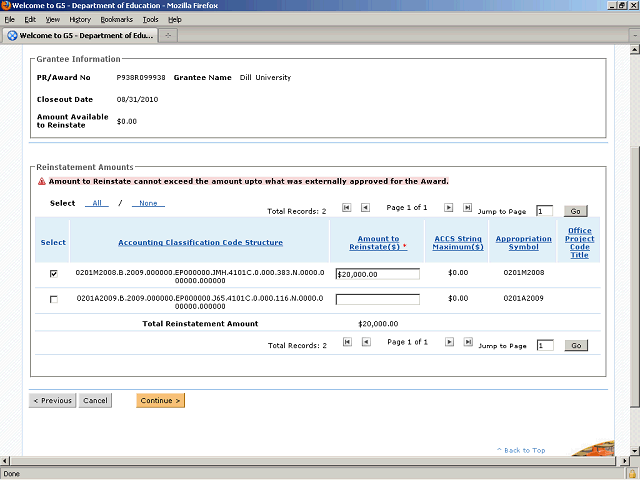 Screen image of this step