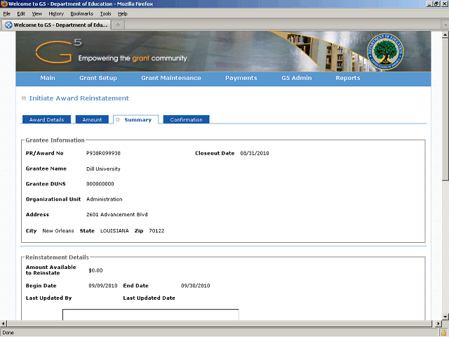 Screen image of this step