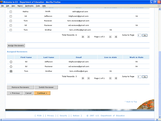 Screen image of this step
