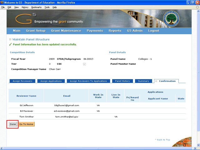 Screen image of this step