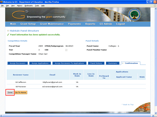 Screen image of this step