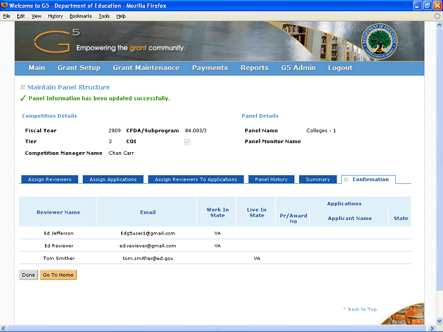 Screen image of this step