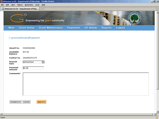 Screen image of this step