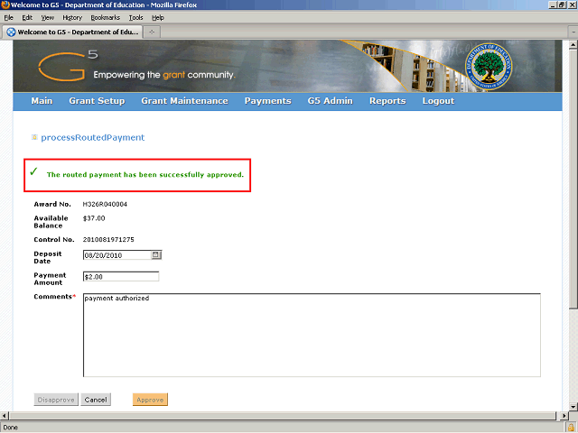 Screen image of this step
