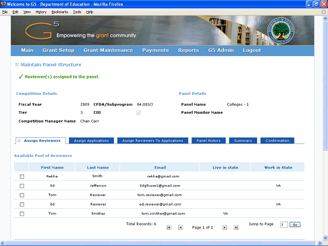 Screen image of this step