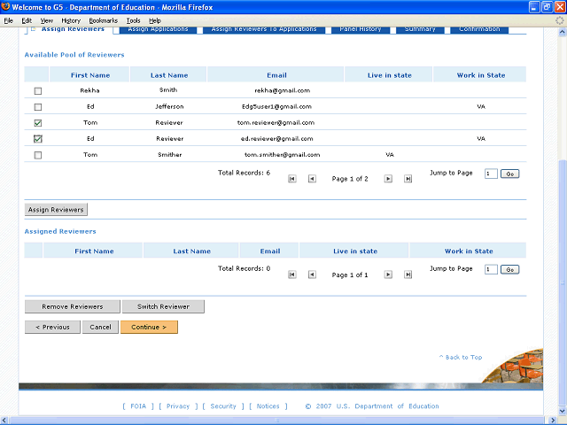 Screen image of this step