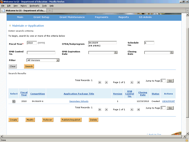 Screen image of this step