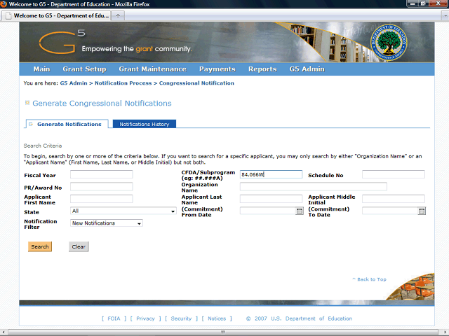 Screen image of this step