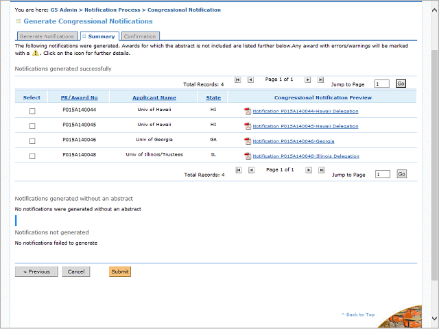 Screen image of this step