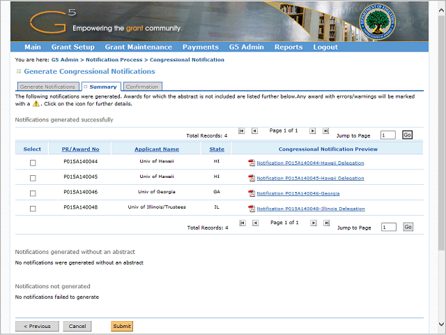 Screen image of this step