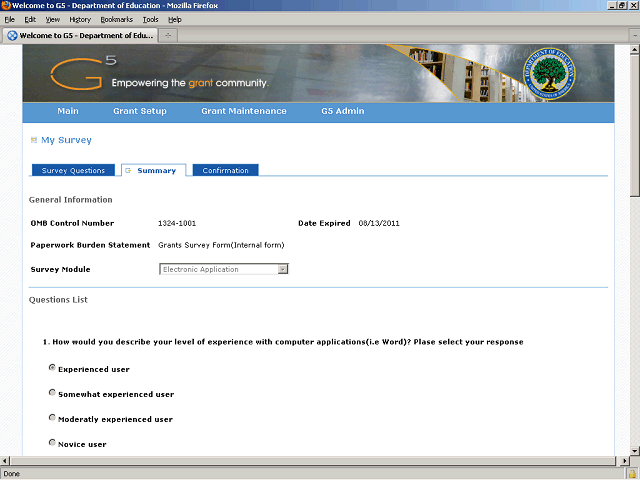 Screen image of this step