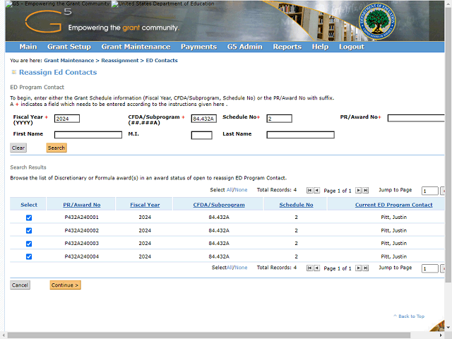 Screen image of this step