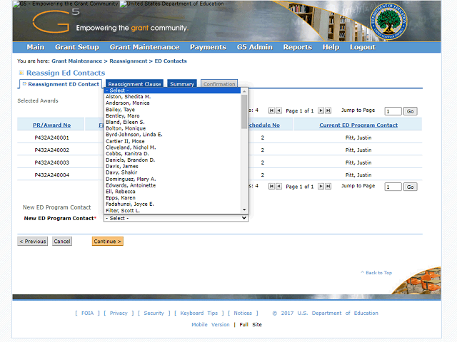 Screen image of this step