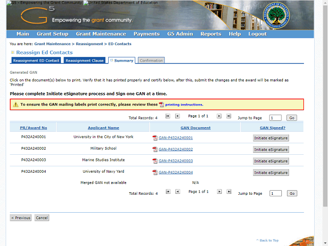 Screen image of this step